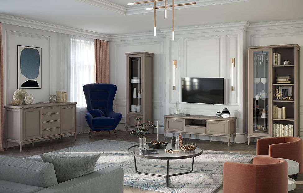 Шкафы-витрины - изображение №6 "Шкаф Онтарио"  на www.Angstrem-mebel.ru