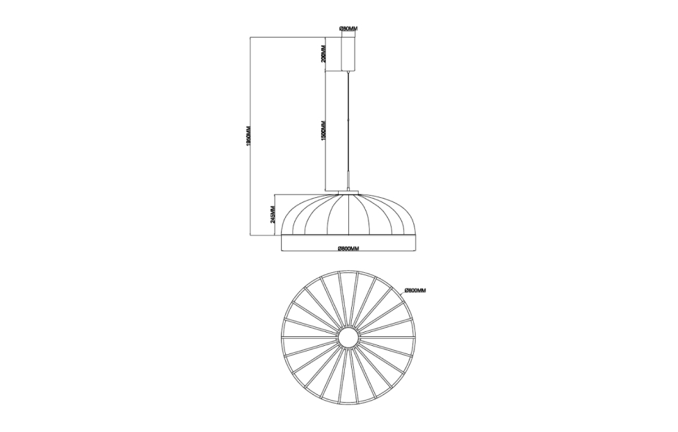 Люстры - изображение №5 "Подвесная люстра Vertex (серый) D800*H550/1950 LED*70W"  на www.Angstrem-mebel.ru