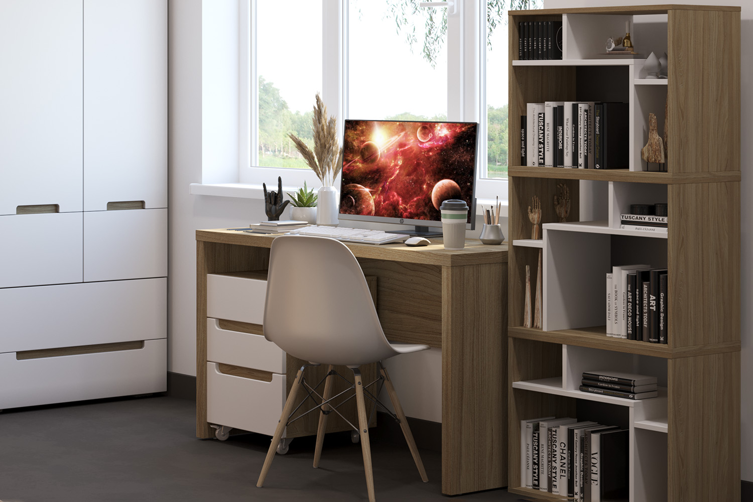 Тумбы - изображение №8 "Выкатная тумба Анри с выдвижными ящиками"  на www.Angstrem-mebel.ru