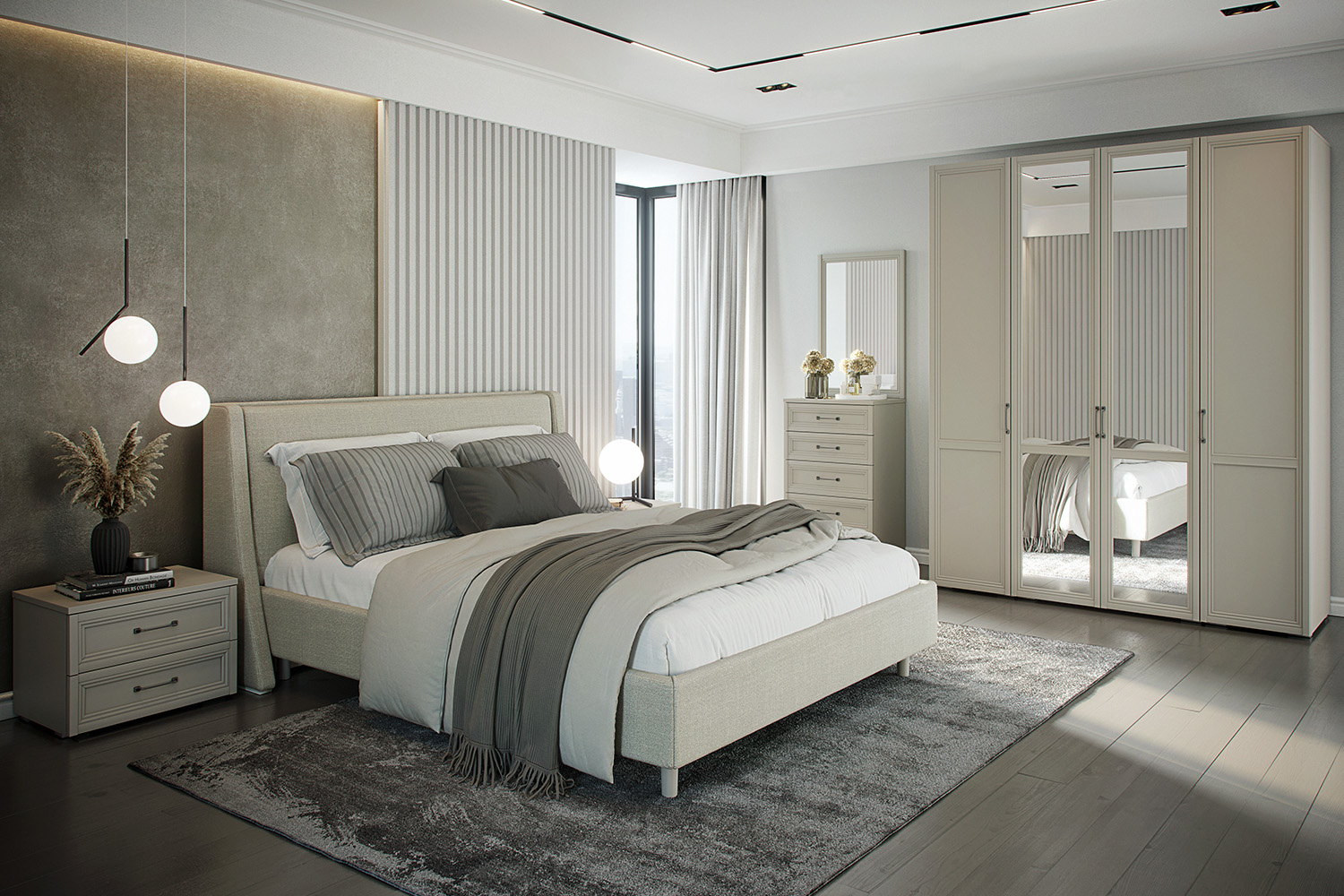 Двуспальные кровати - изображение №6 "Кровать Олеандра 160 х 200"  на www.Angstrem-mebel.ru