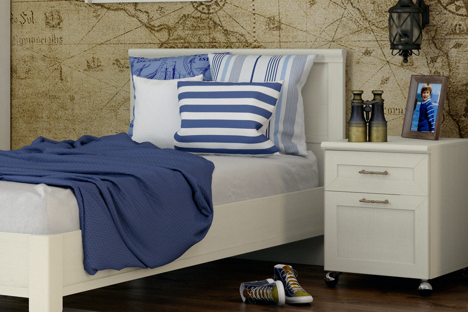 Прикроватные тумбы - изображение №3 "Выкатная тумба Кантри "  на www.Angstrem-mebel.ru