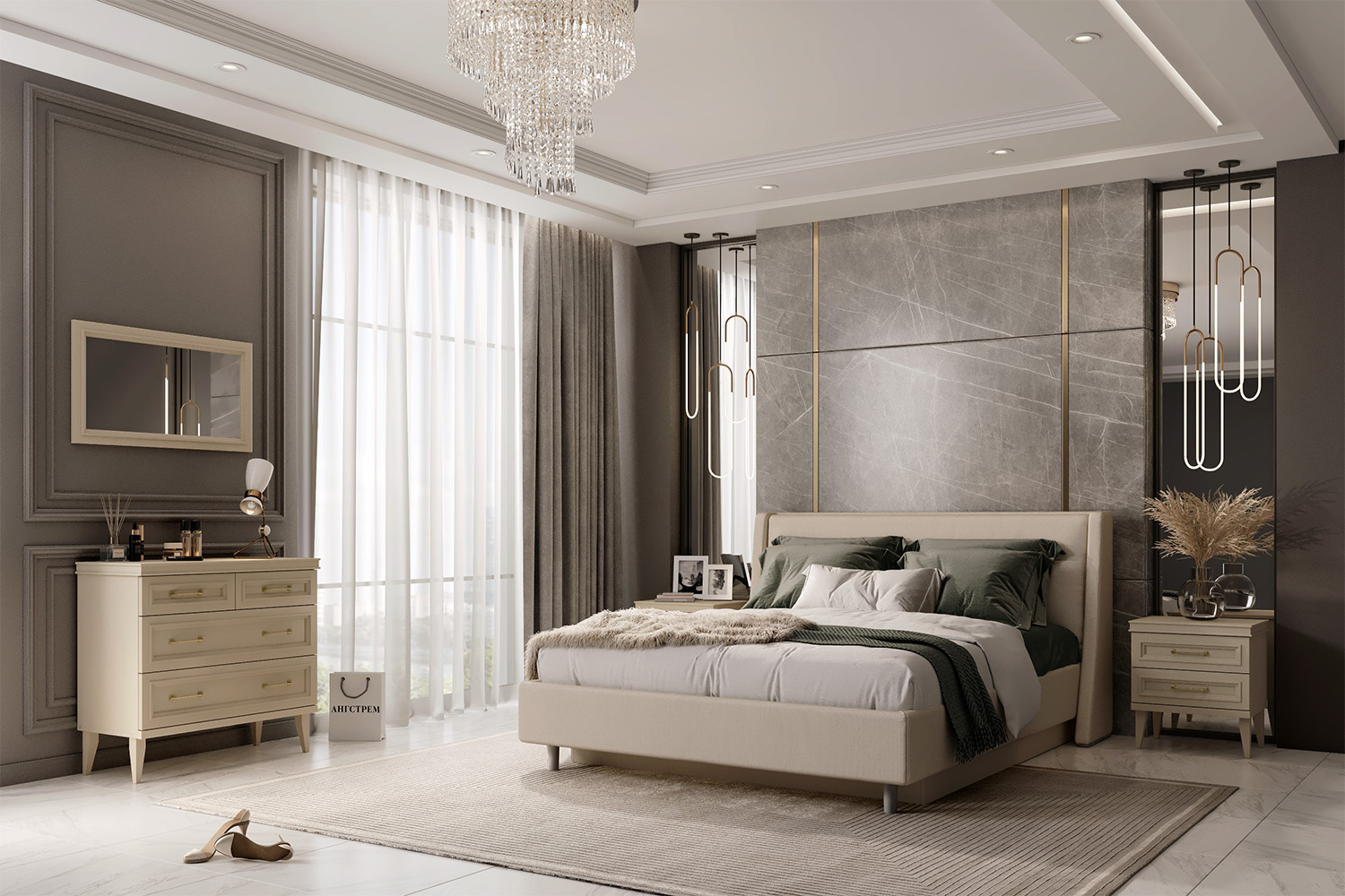 Двуспальные кровати - изображение №7 "Кровать Олеандра 160 х 200"  на www.Angstrem-mebel.ru