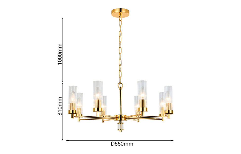 Люстры - изображение №8 "Подвесная люстра Aesthetic 2673-8P"  на www.Angstrem-mebel.ru