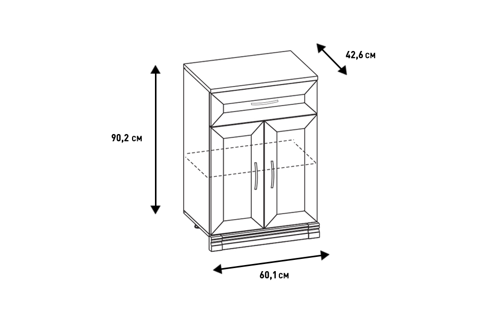 Тумбы для обуви - изображение №7 "Тумба Адажио"  на www.Angstrem-mebel.ru