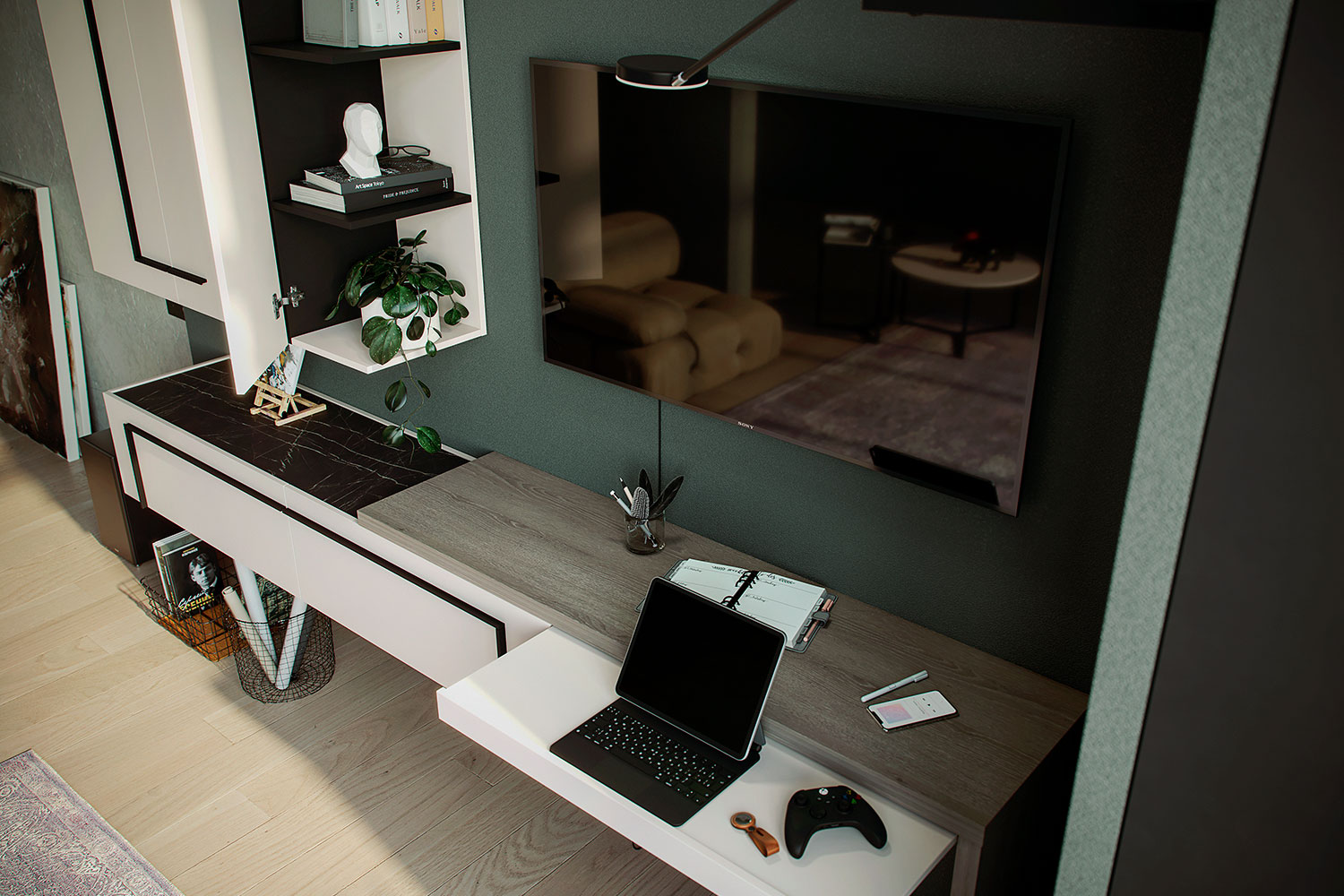 Навесные шкафчики - изображение №7 "Шкаф Милагро настенный "  на www.Angstrem-mebel.ru