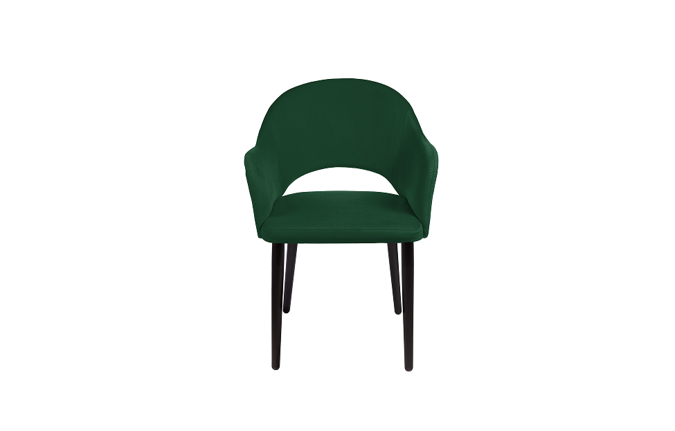 Кухонные стулья - изображение №4 "Стул-кресло Грейс зеленый / опоры черные"  на www.Angstrem-mebel.ru