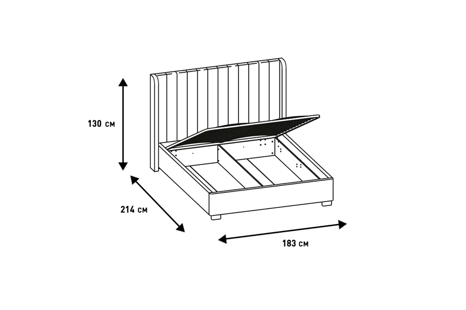 Двуспальные кровати - изображение №10 "Кровать Аделия 160 х 200"  на www.Angstrem-mebel.ru