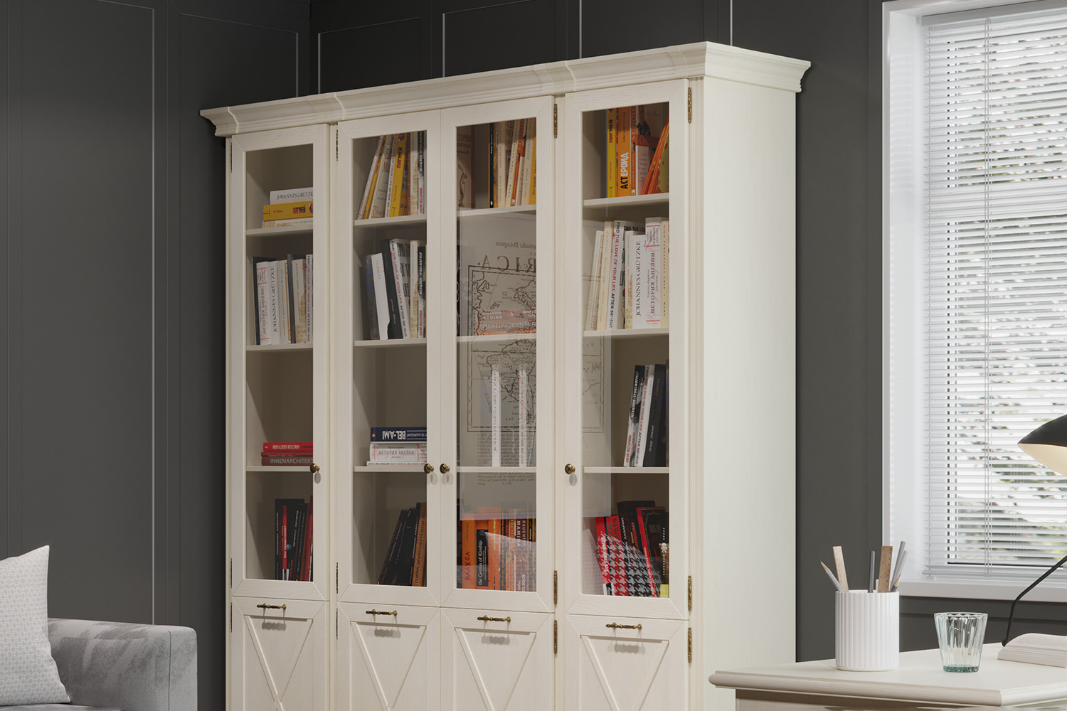 Библиотеки и кабинеты - изображение №5 на www.angstrem-mebel.ru