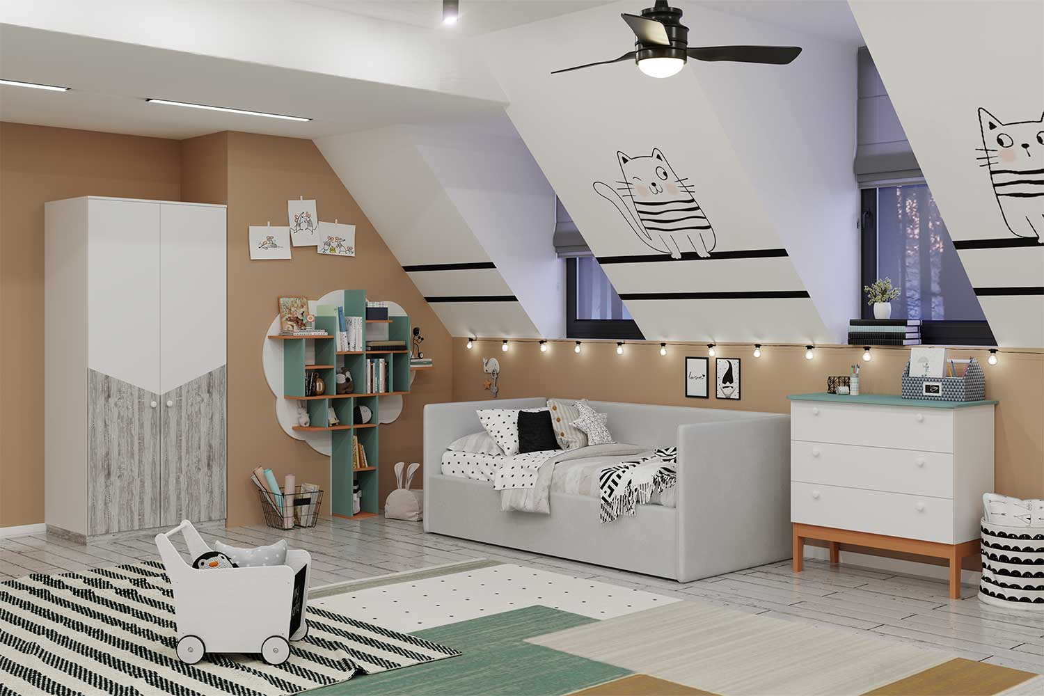 Детские кровати - изображение №6 "Кровать Кеноша 90 х 190"  на www.Angstrem-mebel.ru