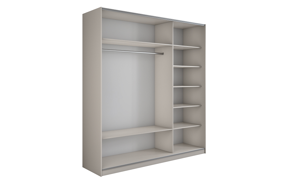 Шкафы-купе - изображение №3 "Шкаф-купе Lux 180х230 с зеркалом / Кашемир"  на www.Angstrem-mebel.ru