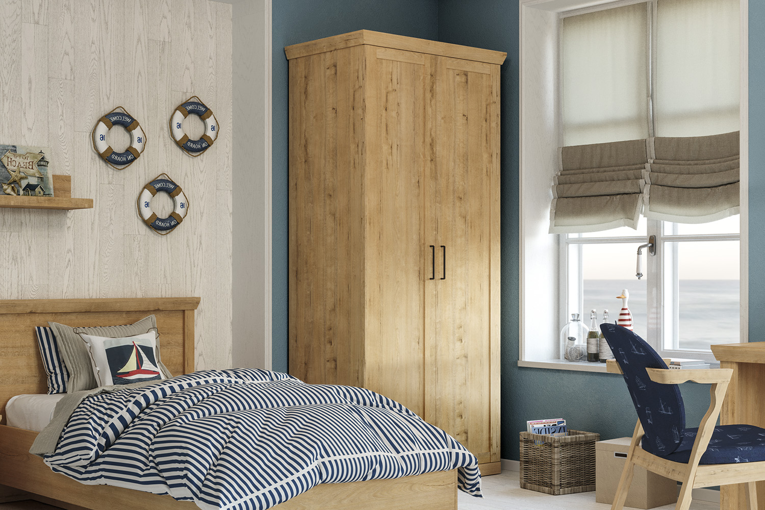 Распашные шкафы - изображение №3 "Шкаф Магнум с дополнительным комплектом полок"  на www.Angstrem-mebel.ru