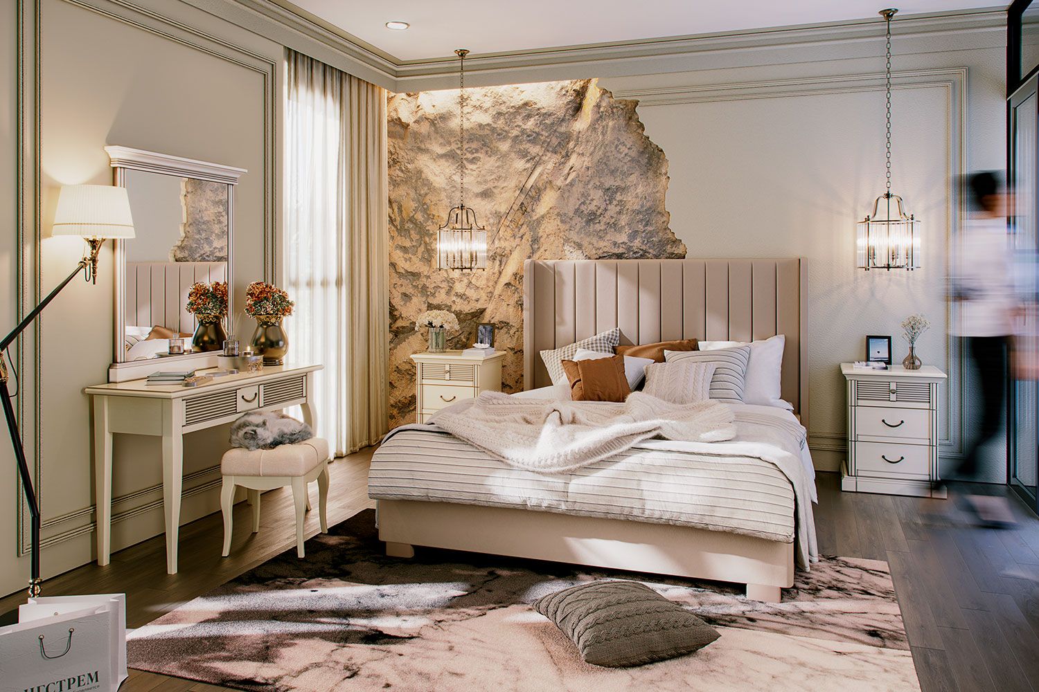 Двуспальные кровати - изображение №6 "Кровать Аделия 180 х 200"  на www.Angstrem-mebel.ru