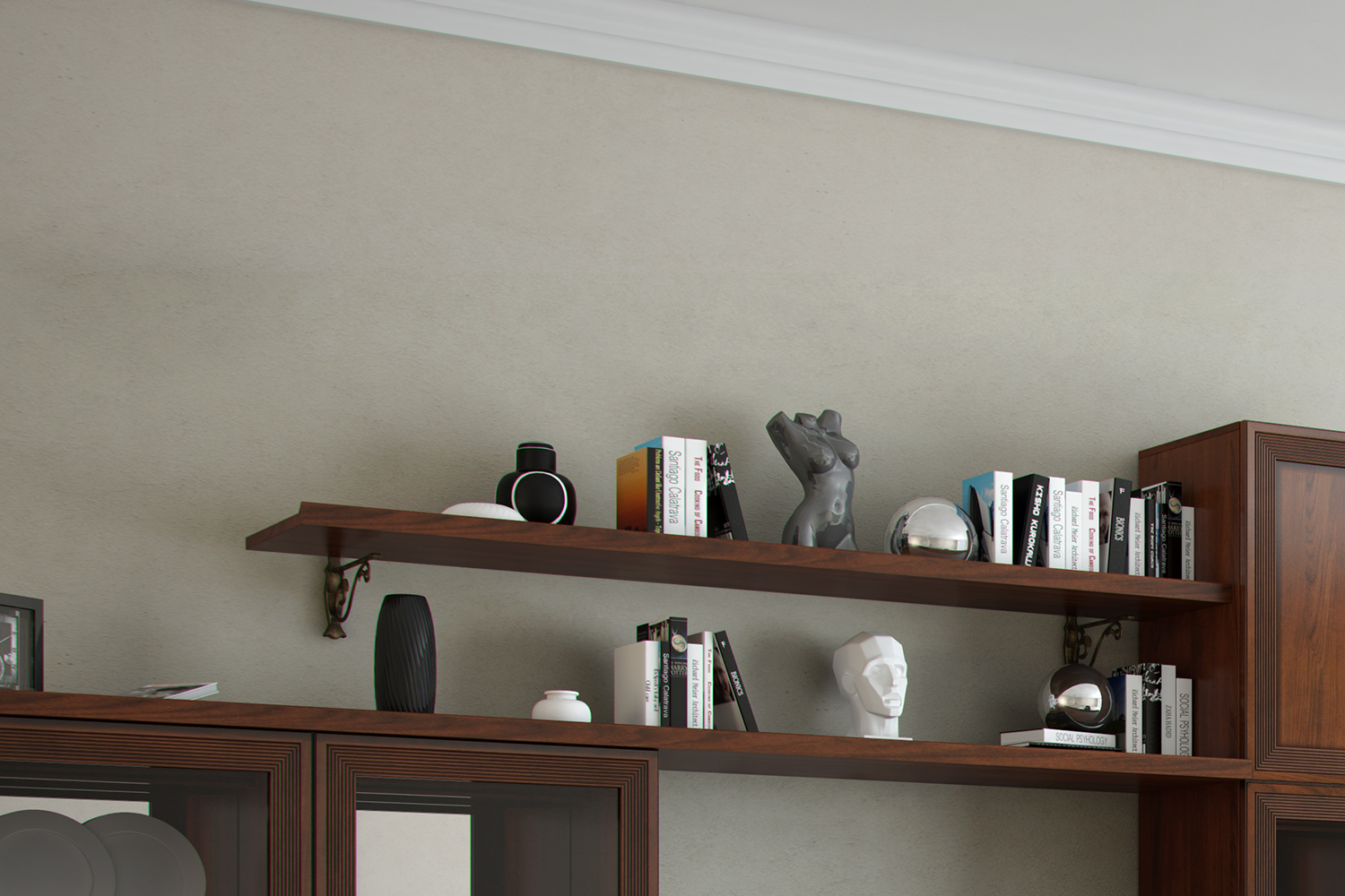 Полки - изображение №5 "Полка навесная Адажио"  на www.Angstrem-mebel.ru