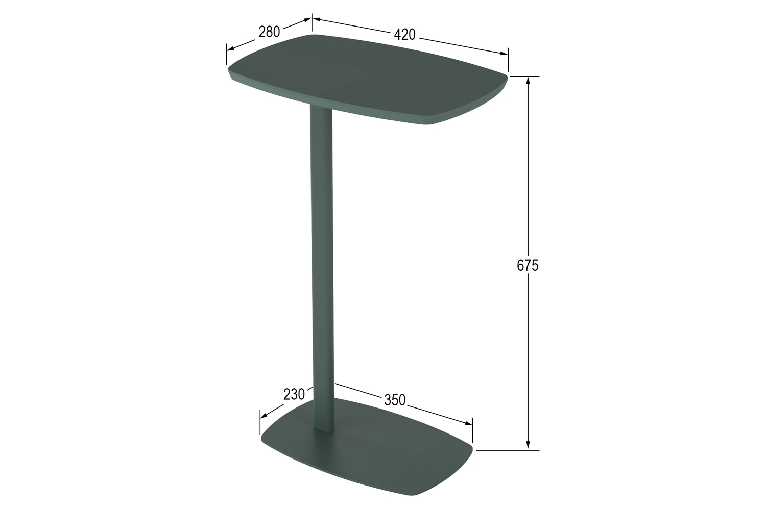 Журнальные столы - изображение №6 "Придиванный стол ГРЭЙ"  на www.Angstrem-mebel.ru