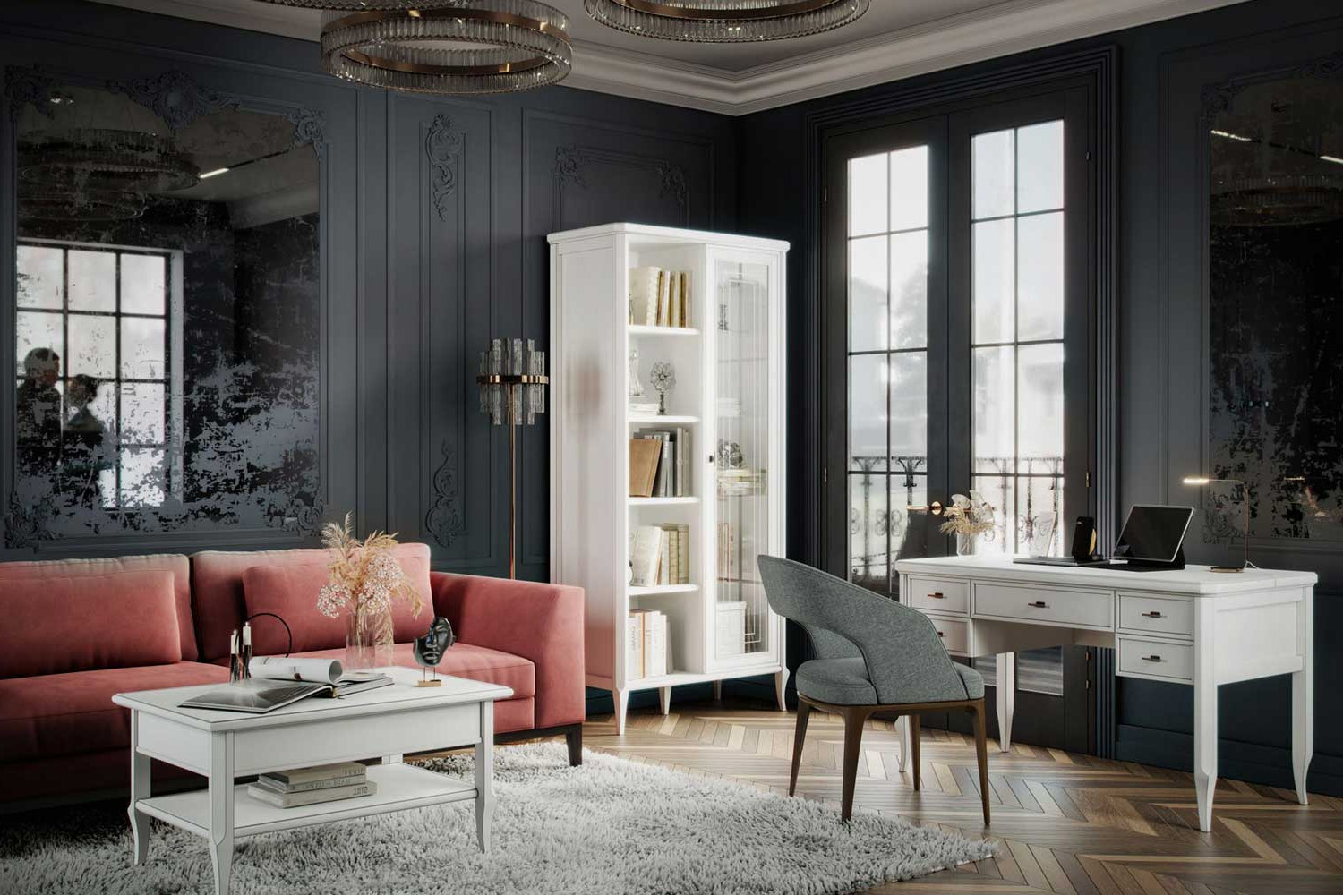 Шкафы-витрины - изображение №3 "Шкаф Онтарио"  на www.Angstrem-mebel.ru