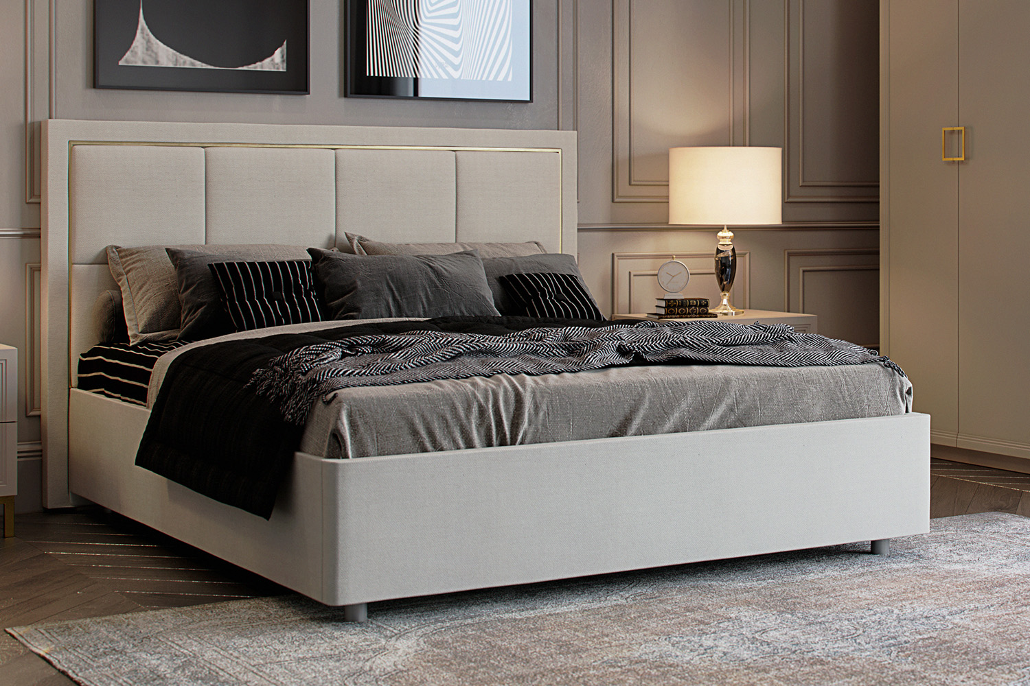 Двуспальные кровати - изображение №3 "Кровать Дольче 140 х 200 см, с подъемным механизмом"  на www.Angstrem-mebel.ru