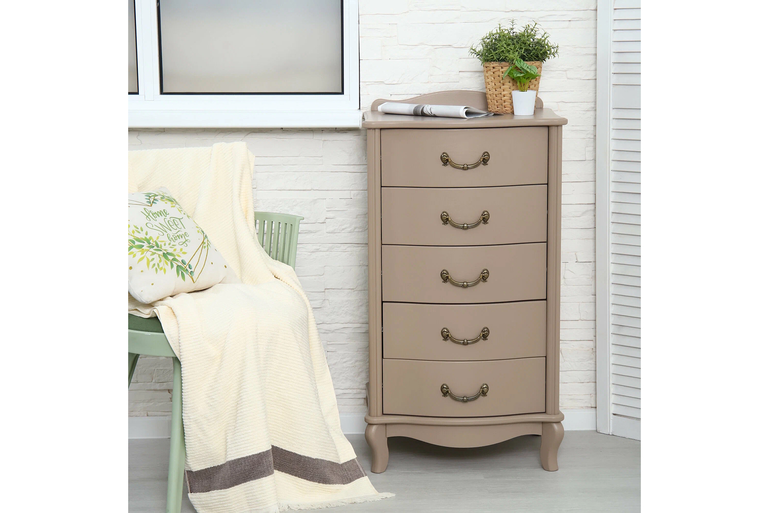 Комоды - изображение №3 "Комод Джульетта (Мокко)"  на www.Angstrem-mebel.ru