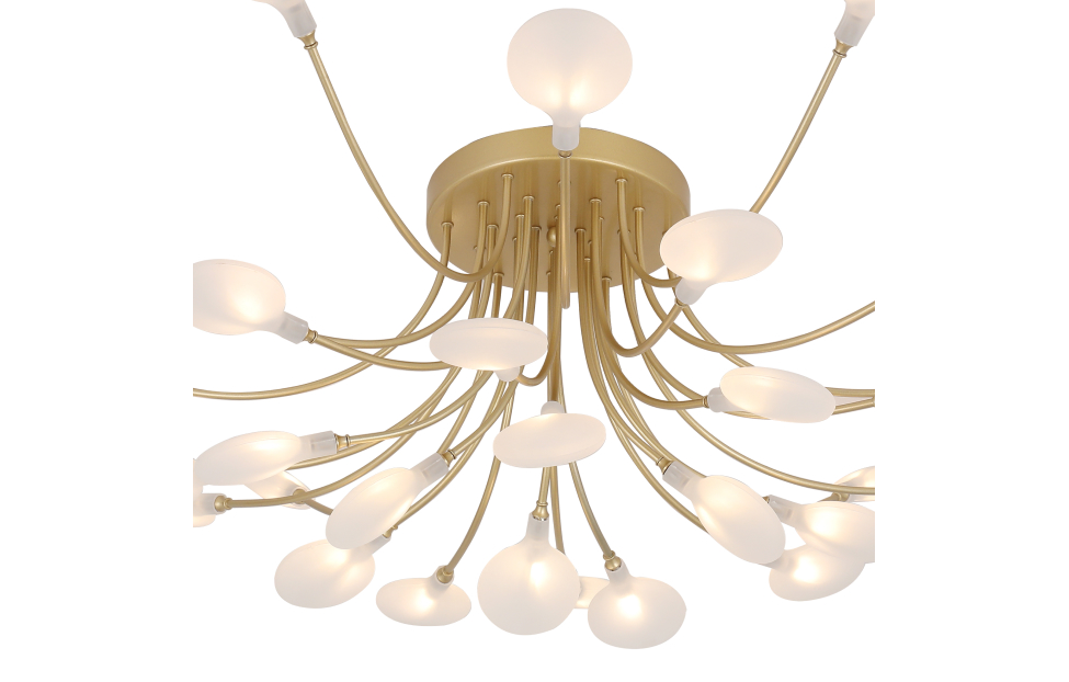 Люстры - изображение №5 "Потолочная люстра Skein (золото) D880*H320 28*G4LED*3W"  на www.Angstrem-mebel.ru