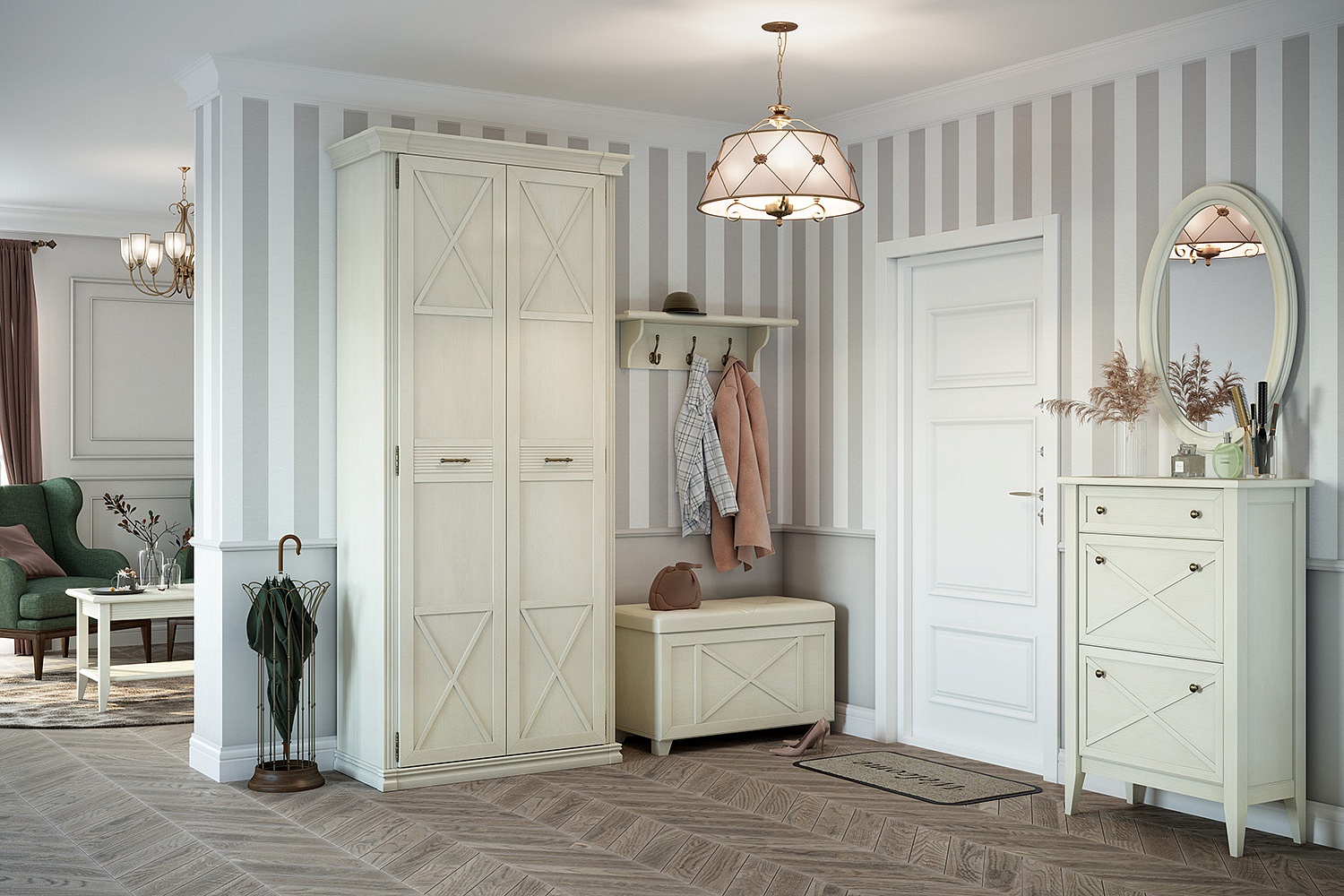 Шкафы платяные - изображение №5 "Шкаф Кантри"  на www.Angstrem-mebel.ru